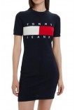 TOMMY JEANS FLAG SWEATER DRESS ΦΟΡΕΜΑ ΓΥΝΑΙΚΕΙΟ NAVY