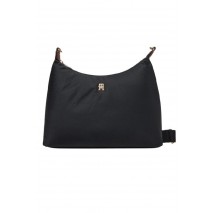 TOMMY HILFIGER POPETTE SHOULDER BAG ΤΣΑΝΤΑ ΓΥΝΑΙΚΕΙΑ BLACK