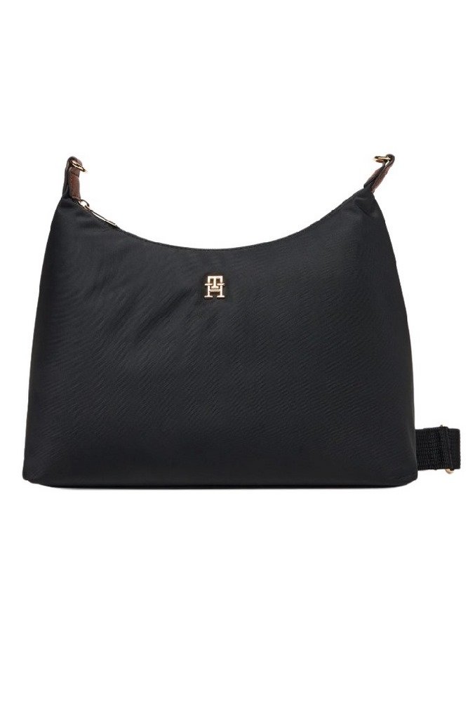 TOMMY HILFIGER POPETTE SHOULDER BAG ΤΣΑΝΤΑ ΓΥΝΑΙΚΕΙΑ BLACK