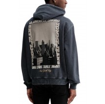 TOMMY JEANS 90S WSHD PHOTO CITY HOOD ΦΟΥΤΕΡ ΜΠΛΟΥΖΑ ΑΝΔΡΙΚΗ BLACK