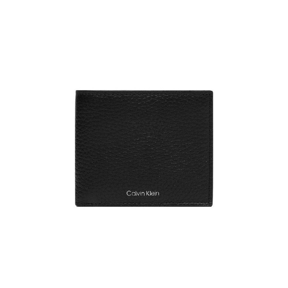 CALVIN KLEIN FOIL EMBOSS EW BILLFOLD W COIN ΠΟΡΤΟΦΟΛΙ ΑΝΔΡΙΚΟ BLACK
