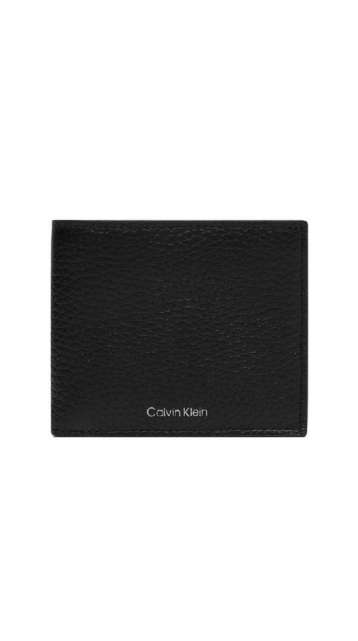 CALVIN KLEIN FOIL EMBOSS EW BILLFOLD W COIN ΠΟΡΤΟΦΟΛΙ ΑΝΔΡΙΚΟ BLACK