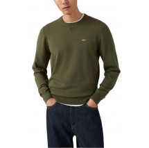 LEVIS® LIGHTWEIGHT HM SWEATER ΜΠΛΟΥΖΑ ΠΛΕΚΤΗ ΑΝΔΡΙΚΗ GREEN