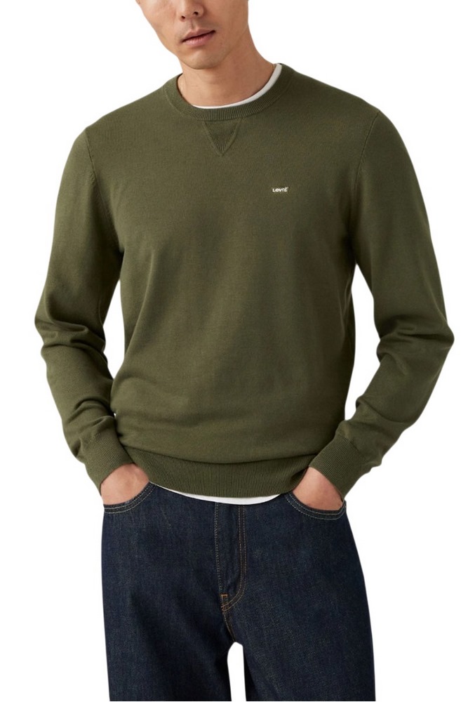 LEVIS® LIGHTWEIGHT HM SWEATER ΜΠΛΟΥΖΑ ΠΛΕΚΤΗ ΑΝΔΡΙΚΗ GREEN