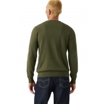 LEVIS® LIGHTWEIGHT HM SWEATER ΜΠΛΟΥΖΑ ΠΛΕΚΤΗ ΑΝΔΡΙΚΗ GREEN