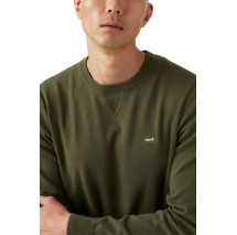 LEVIS® LIGHTWEIGHT HM SWEATER ΜΠΛΟΥΖΑ ΠΛΕΚΤΗ ΑΝΔΡΙΚΗ GREEN