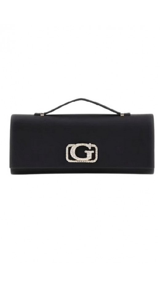GUESS ΑΚΥΡΟ ZALINA TOP HANDLE CLUTCH ΤΣΑΝΤΑ ΓΥΝΑΙΚΕΙΑ BLACK