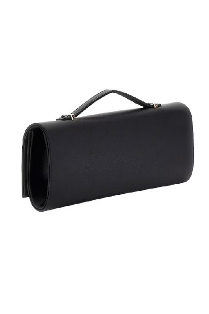 GUESS ΑΚΥΡΟ ZALINA TOP HANDLE CLUTCH ΤΣΑΝΤΑ ΓΥΝΑΙΚΕΙΑ BLACK