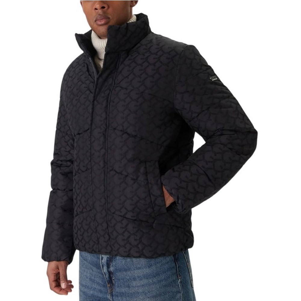 GUESS CHAIN PUFFA JACKET ΜΠΟΥΦΑΝ ΑΝΔΡΙΚΟ BLACK