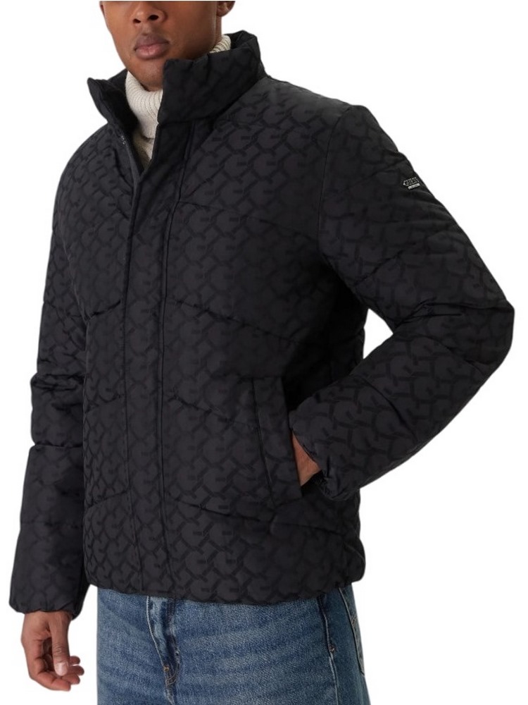 GUESS CHAIN PUFFA JACKET ΜΠΟΥΦΑΝ ΑΝΔΡΙΚΟ BLACK