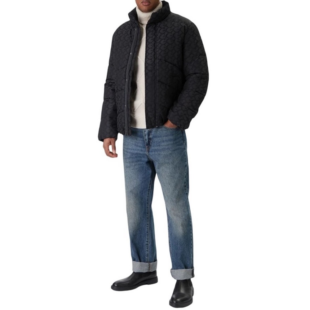 GUESS CHAIN PUFFA JACKET ΜΠΟΥΦΑΝ ΑΝΔΡΙΚΟ BLACK