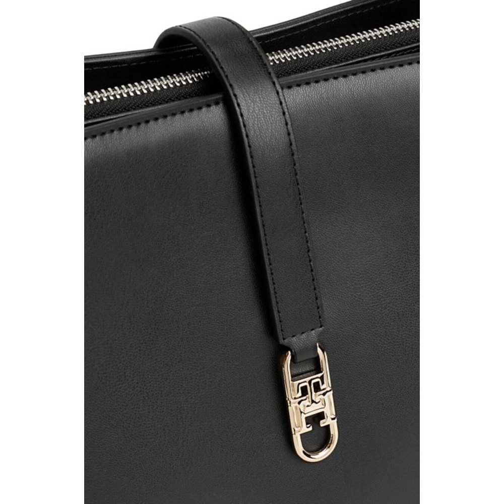 TOMMY HILFIGER LIBRE MED SATCHEL ΤΣΑΝΤΑ ΓΥΝΑΙΚΕΙΑ BLACK
