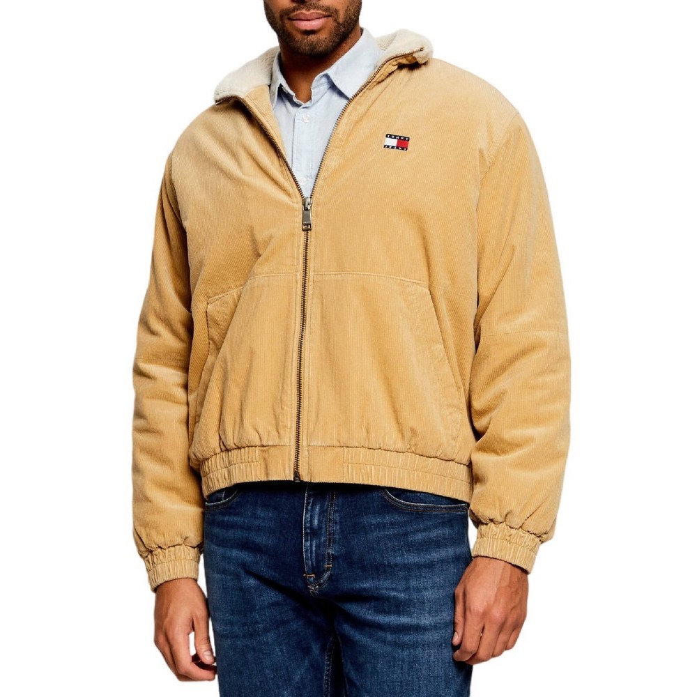 TOMMY JEANS WASHED CORDUROY JACKET ΜΠΟΥΦΑΝ ΑΝΔΡΙΚΟ BEIGE