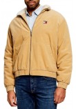 TOMMY JEANS WASHED CORDUROY JACKET ΜΠΟΥΦΑΝ ΑΝΔΡΙΚΟ BEIGE