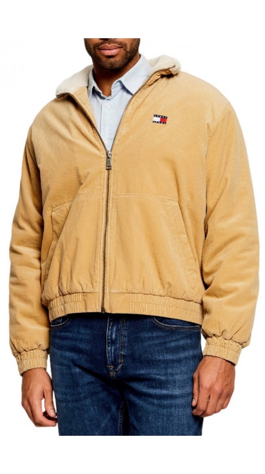 TOMMY JEANS WASHED CORDUROY JACKET ΜΠΟΥΦΑΝ ΑΝΔΡΙΚΟ BEIGE