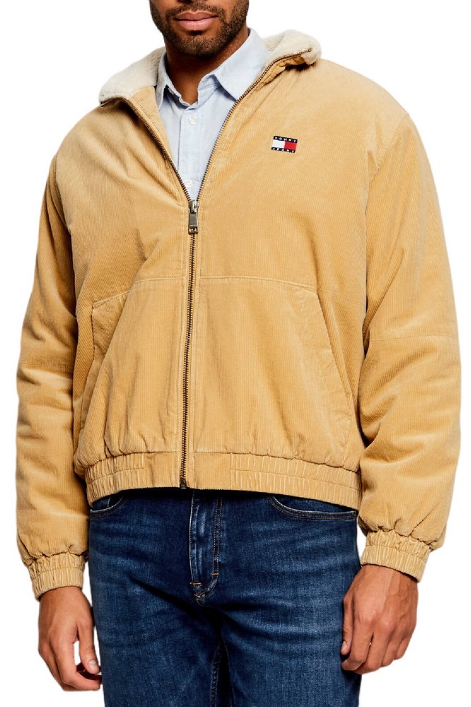 TOMMY JEANS WASHED CORDUROY JACKET ΜΠΟΥΦΑΝ ΑΝΔΡΙΚΟ BEIGE