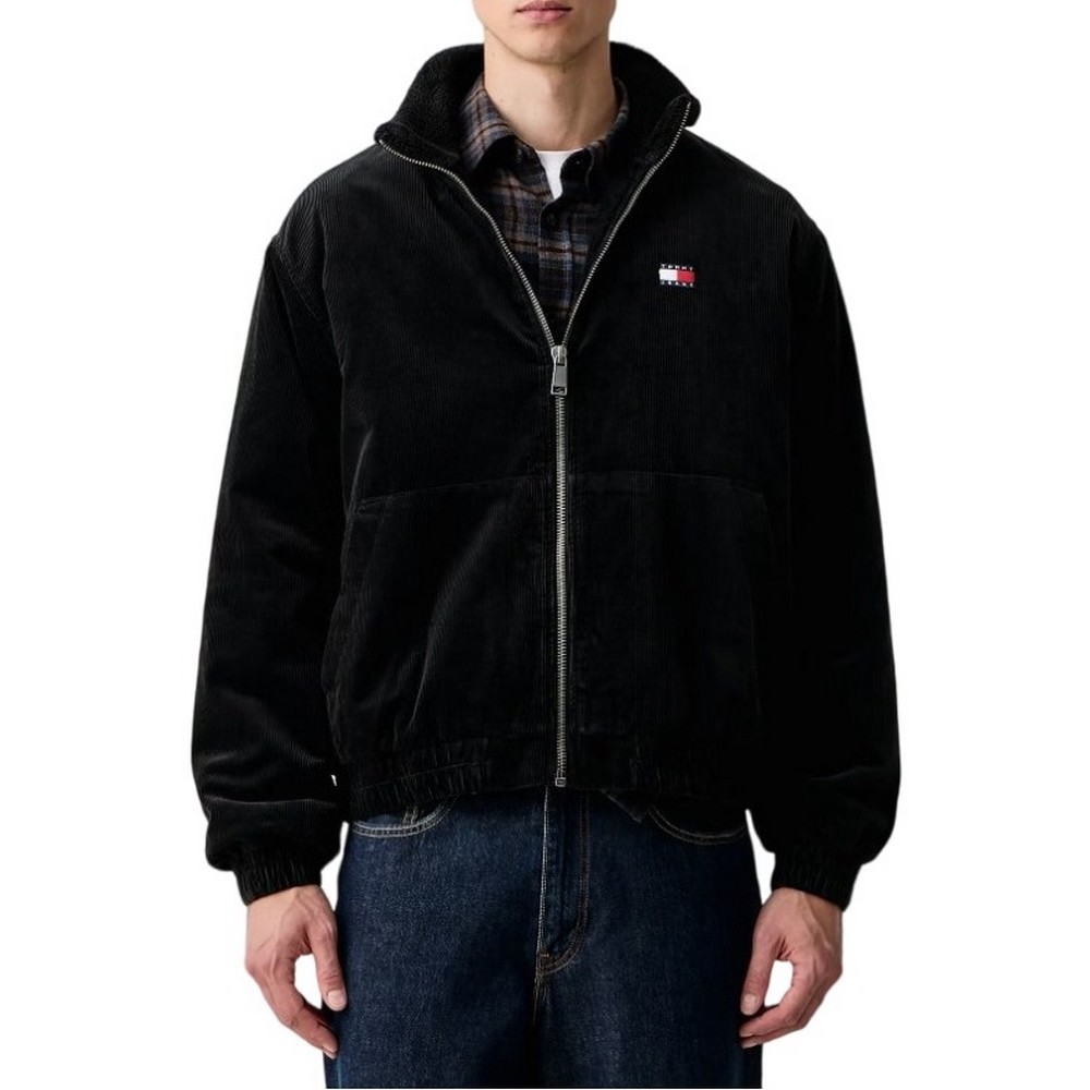TOMMY JEANS WASHED CORDUROY JACKET ΜΠΟΥΦΑΝ ΑΝΔΡΙΚΟ BLACK