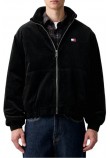 TOMMY JEANS WASHED CORDUROY JACKET ΜΠΟΥΦΑΝ ΑΝΔΡΙΚΟ BLACK