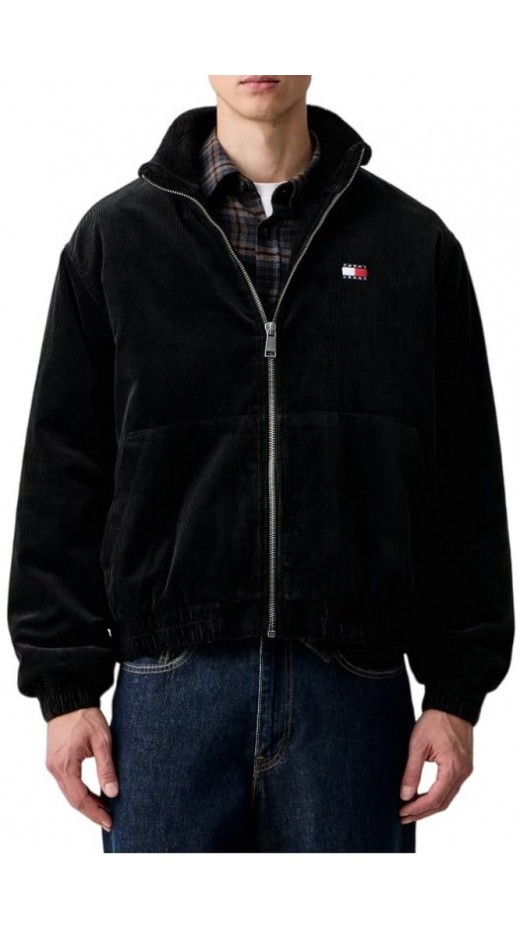 TOMMY JEANS WASHED CORDUROY JACKET ΜΠΟΥΦΑΝ ΑΝΔΡΙΚΟ BLACK