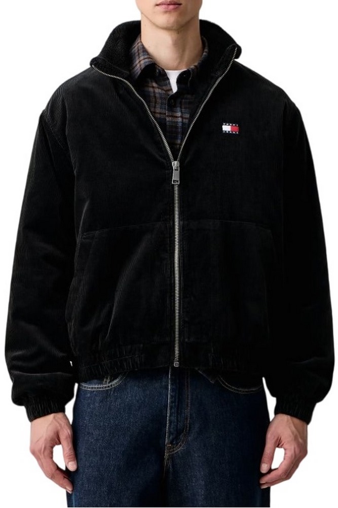 TOMMY JEANS WASHED CORDUROY JACKET ΜΠΟΥΦΑΝ ΑΝΔΡΙΚΟ BLACK