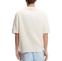 HUGO BOSS SPERO 10277631 T-SHIRT ΜΠΛΟΥΖΑ ΑΝΔΡΙΚΗ OFF WHITE