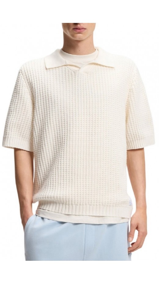 HUGO BOSS SPERO 10277631 T-SHIRT ΜΠΛΟΥΖΑ ΑΝΔΡΙΚΗ OFF WHITE