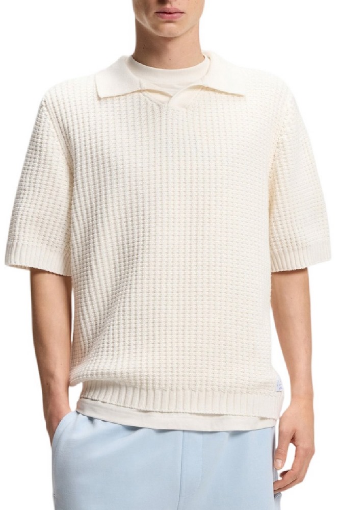 HUGO BOSS SPERO 10277631 T-SHIRT ΜΠΛΟΥΖΑ ΑΝΔΡΙΚΗ OFF WHITE
