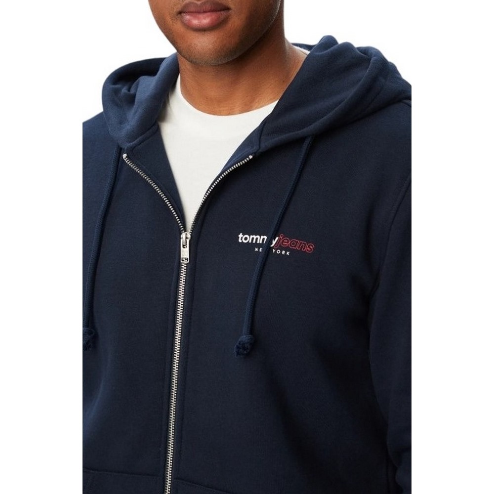 TOMMY JEANS REG DNA BACKPRINT FZ HD ΖΑΚΕΤΑ ΦΟΥΤΕΡ ΑΝΔΡΙΚΗ NAVY