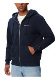 TOMMY JEANS REG DNA BACKPRINT FZ HD ΖΑΚΕΤΑ ΦΟΥΤΕΡ ΑΝΔΡΙΚΗ NAVY