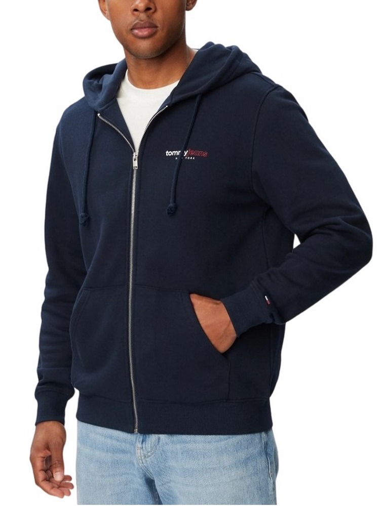 TOMMY JEANS REG DNA BACKPRINT FZ HD ΖΑΚΕΤΑ ΦΟΥΤΕΡ ΑΝΔΡΙΚΗ NAVY