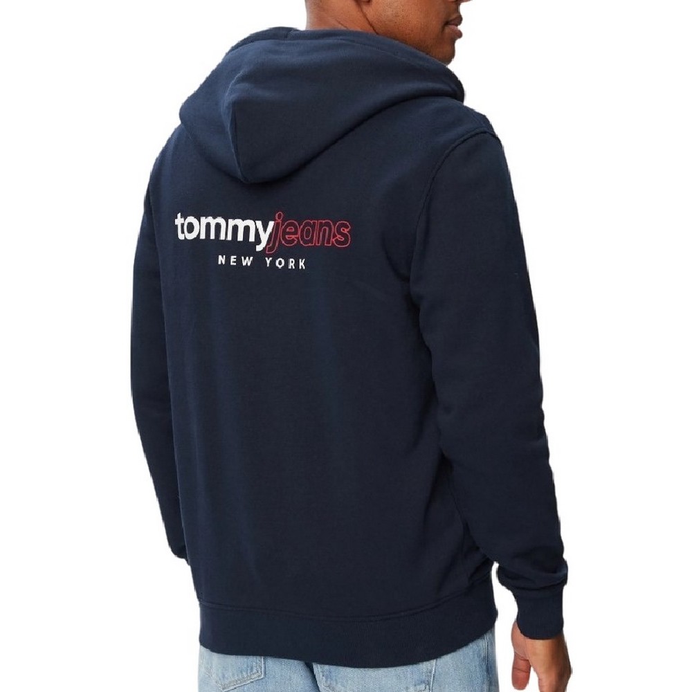 TOMMY JEANS REG DNA BACKPRINT FZ HD ΖΑΚΕΤΑ ΦΟΥΤΕΡ ΑΝΔΡΙΚΗ NAVY
