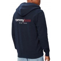 TOMMY JEANS REG DNA BACKPRINT FZ HD ΖΑΚΕΤΑ ΦΟΥΤΕΡ ΑΝΔΡΙΚΗ NAVY