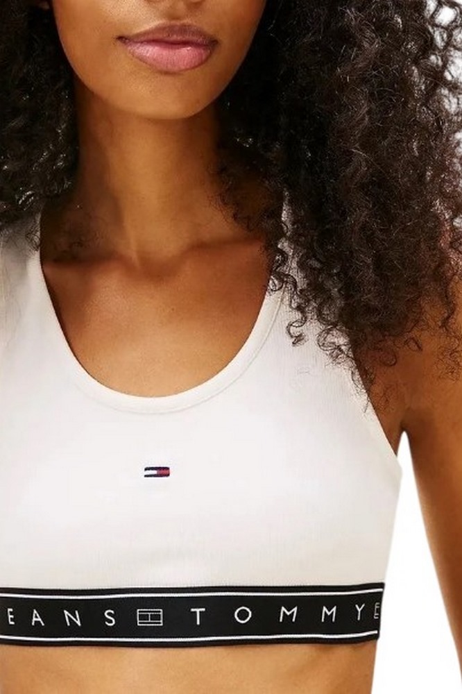 TOMMY JEANS SP CRP TAPE BRA TOP ΤΟΠ ΓΥΝΑΙΚΕΙΟ OFF WHITE