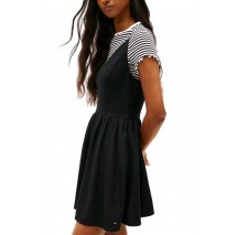 TOMMY JEANS LINEN SKATER DRESS ΦΟΡΕΜΑ ΓΥΝΑΙΚΕΙΟ BLACK