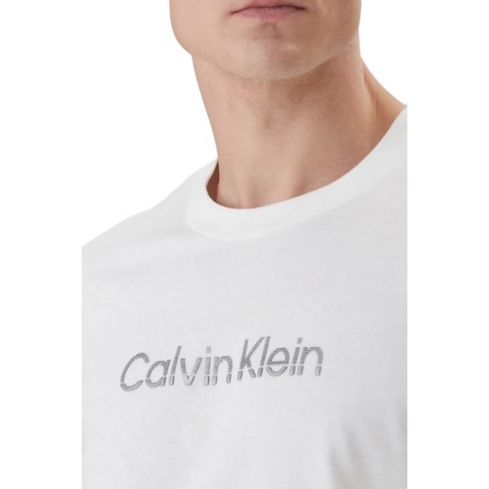 CALVIN KLEIN 20S EU WHOLESALE SPORTSWEAR GRAP T-SHIRT ΜΠΛΟΥΖΑ ΑΝΔΡΙΚΗ BRIGHT WHITE