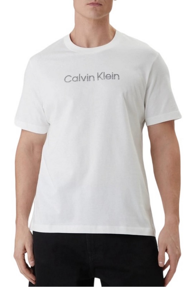 CALVIN KLEIN 20S EU WHOLESALE SPORTSWEAR GRAP T-SHIRT ΜΠΛΟΥΖΑ ΑΝΔΡΙΚΗ BRIGHT WHITE