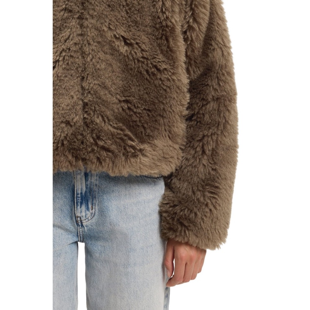 HUGO BOSS FELVER CASUAL JACKET ΜΠΟΥΦΑΝ ΓΥΝΑΙΚΕΙΟ TAUPE