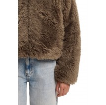 HUGO BOSS FELVER CASUAL JACKET ΜΠΟΥΦΑΝ ΓΥΝΑΙΚΕΙΟ TAUPE