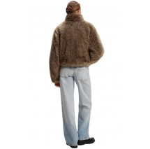 HUGO BOSS FELVER CASUAL JACKET ΜΠΟΥΦΑΝ ΓΥΝΑΙΚΕΙΟ TAUPE