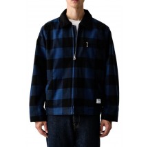 HUGO BOSS BAKER CASUAL JACKET ΜΠΟΥΦΑΝ ΑΝΔΡΙΚΟ BLUE/BLACK