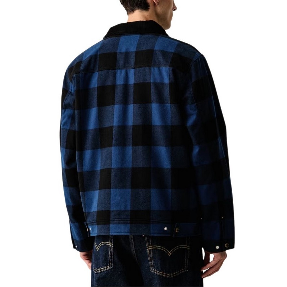 HUGO BOSS BAKER CASUAL JACKET ΜΠΟΥΦΑΝ ΑΝΔΡΙΚΟ BLUE/BLACK