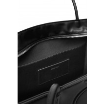 CALVIN KLEIN EMBOSSED AOP LEATHER TOTE ΤΣΑΝΤΑ ΓΥΝΑΙΚΕΙΑ BLACK