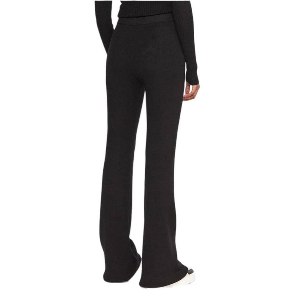 GUESS FLAMINIA RIBBED FLARE PANTS SW ΦΟΡΜΑ ΠΑΝΤΕΛΟΝΙ ΓΥΝΑΙΚΕΙΟ BLACK