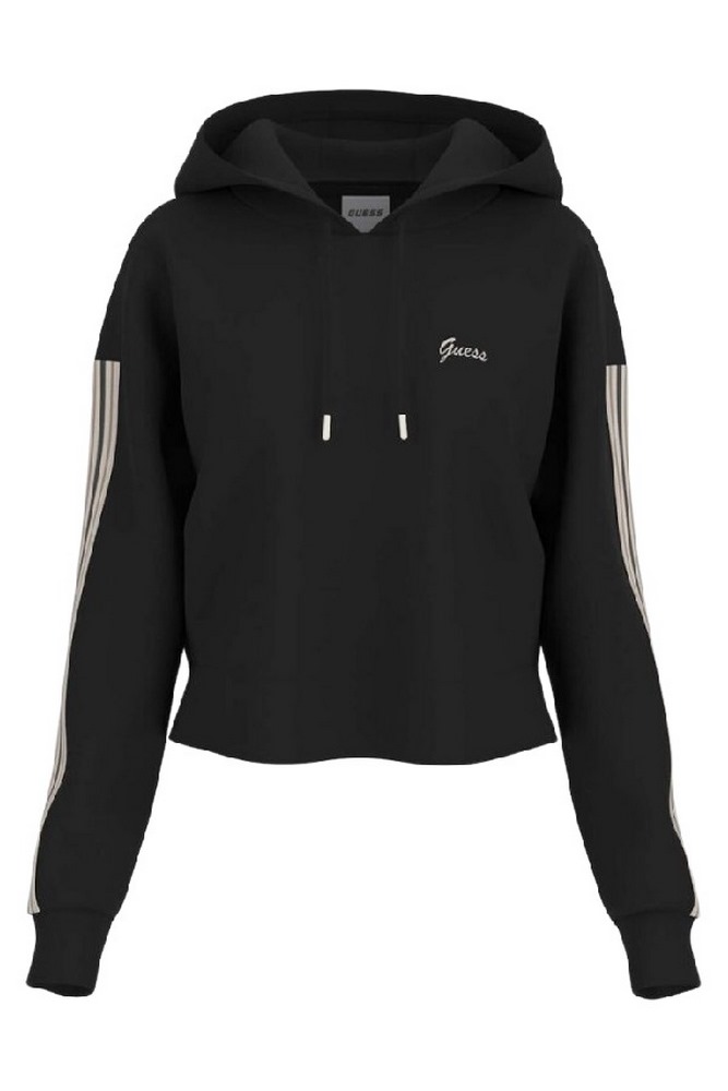 GUESS MURIEL HOODIE SWEATSHIRT ΜΠΛΟΥΖΑ ΦΟΥΤΕΡ ΓΥΝΑΙΚΕΙΑ BLACK