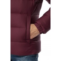 TOMMY JEANS BASIC HOODED DOWN JACKET ΜΠΟΥΦΑΝ ΓΥΝΑΙΚΕΙΟ BERRY