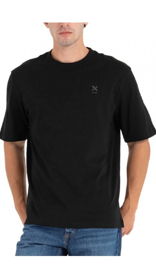 HUGO BOSS NOSTERIO JERSEY T-SHIRT ΜΠΛΟΥΖΑ ΑΝΔΡΙΚΗ BLACK