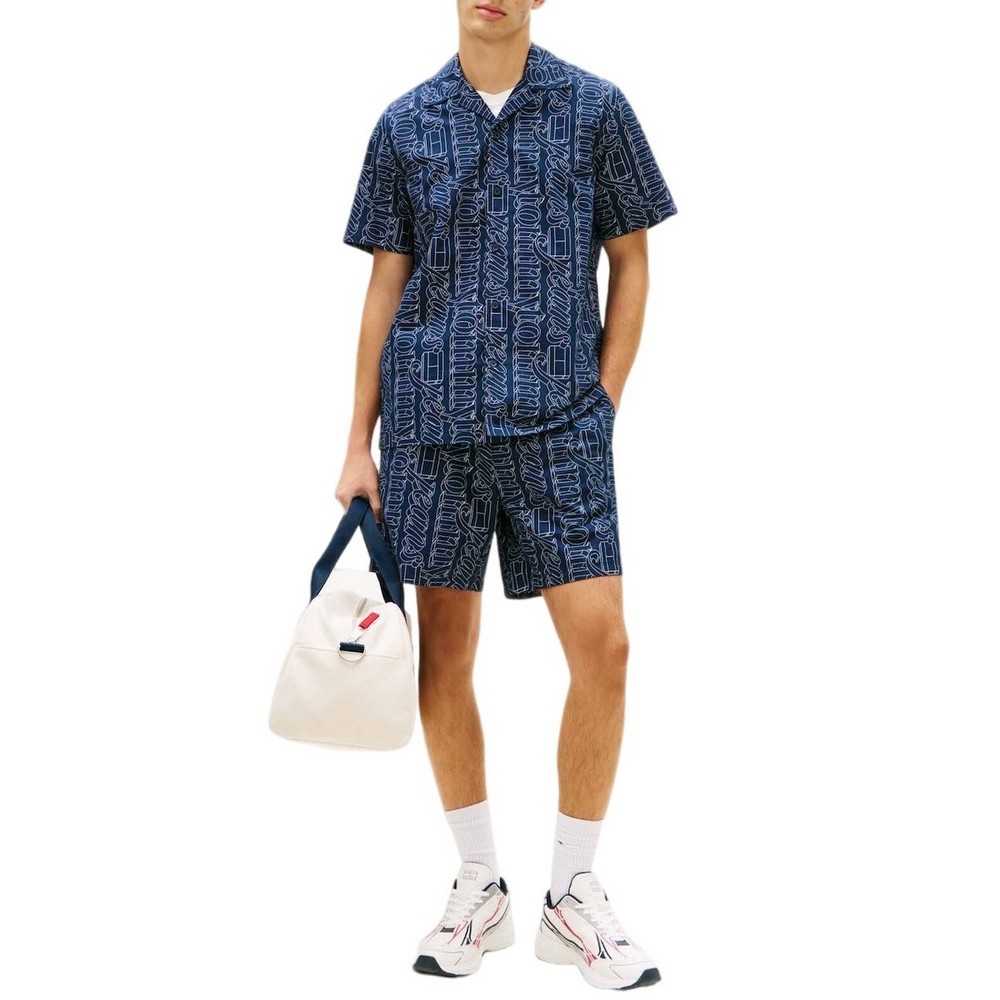 TOMMY JEANS AOP SHORT ΒΕΡΜΟΥΔΑ ΑΝΔΡΙΚΗ NAVY