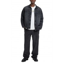 GUESS JEANS DENIM OVERSHIRT ΜΠΟΥΦΑΝ ΑΝΔΡΙΚΟ DENIM BLACK