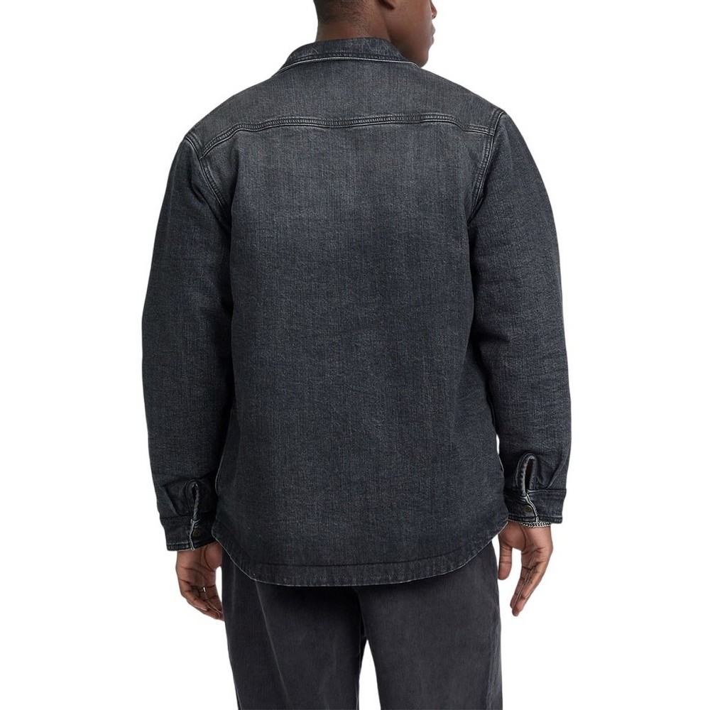 GUESS JEANS DENIM OVERSHIRT ΜΠΟΥΦΑΝ ΑΝΔΡΙΚΟ DENIM BLACK