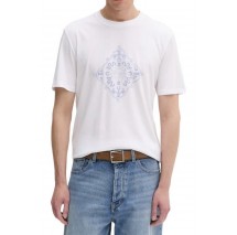 HUGO BOSS NERBERRI JERSEY T-SHIRT ΜΠΛΟΥΖΑ ΑΝΔΡΙΚΗ WHITE
